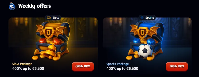 dracula casino weekly